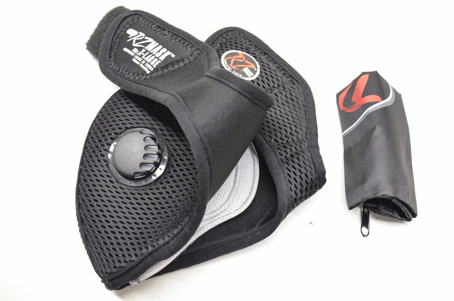 New RZ Mask Black Mesh XL Mask W/ Filters & Storage Bag