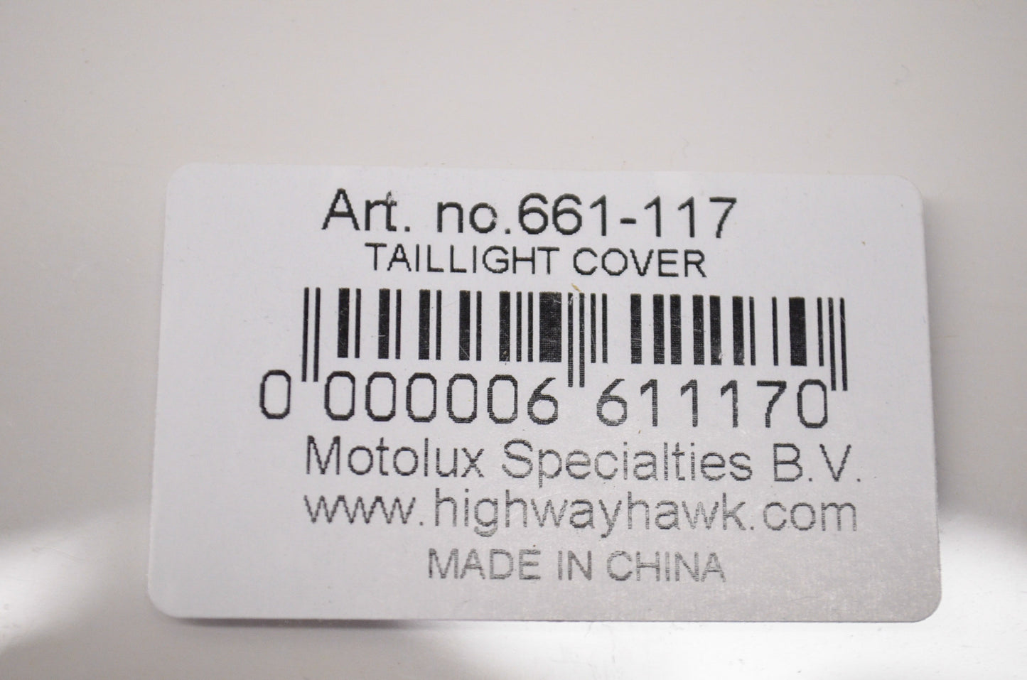 New Highway Hawk Taillight Cover VTX1300