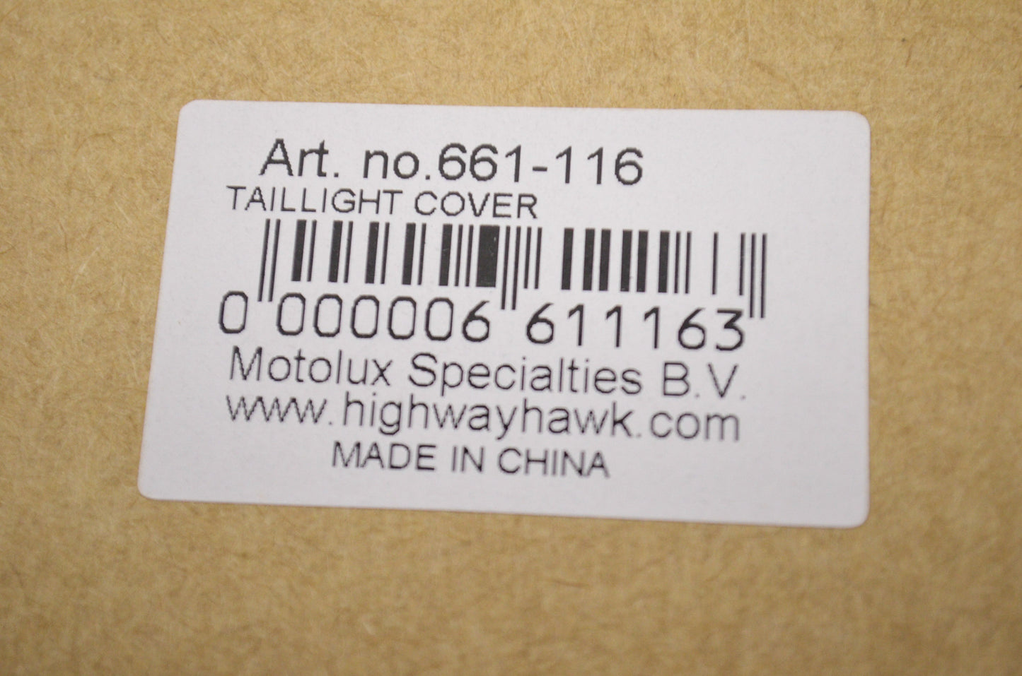 New Highway Hawk Taillight Cover Honda 750 Shadow Magna