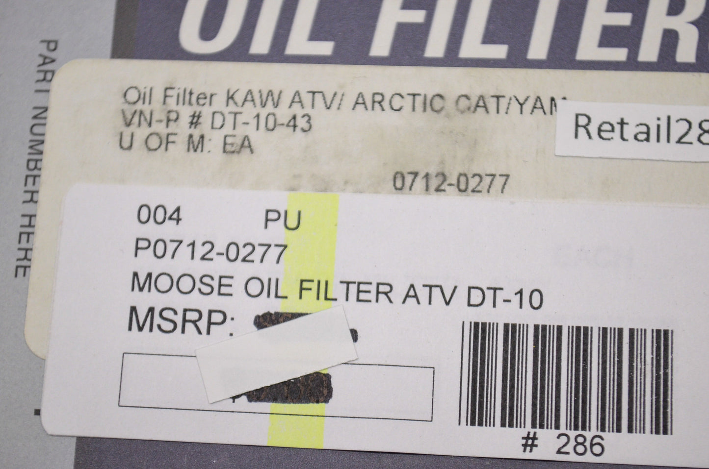 New Moose Replacement Oil Filter Kawasaki ATV Arctic Cat Yamaha