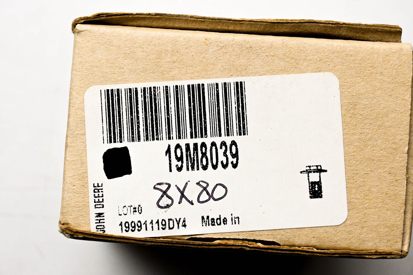 New OEM John Deere 19M8039 Screw NOS