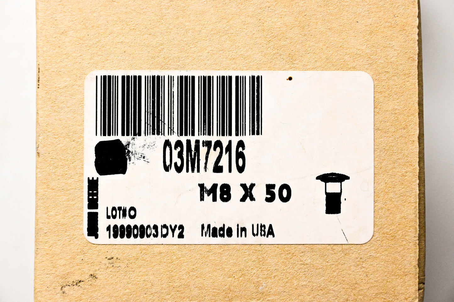 New OEM John Deere 03M7216 Screw M8 x 50 NOS
