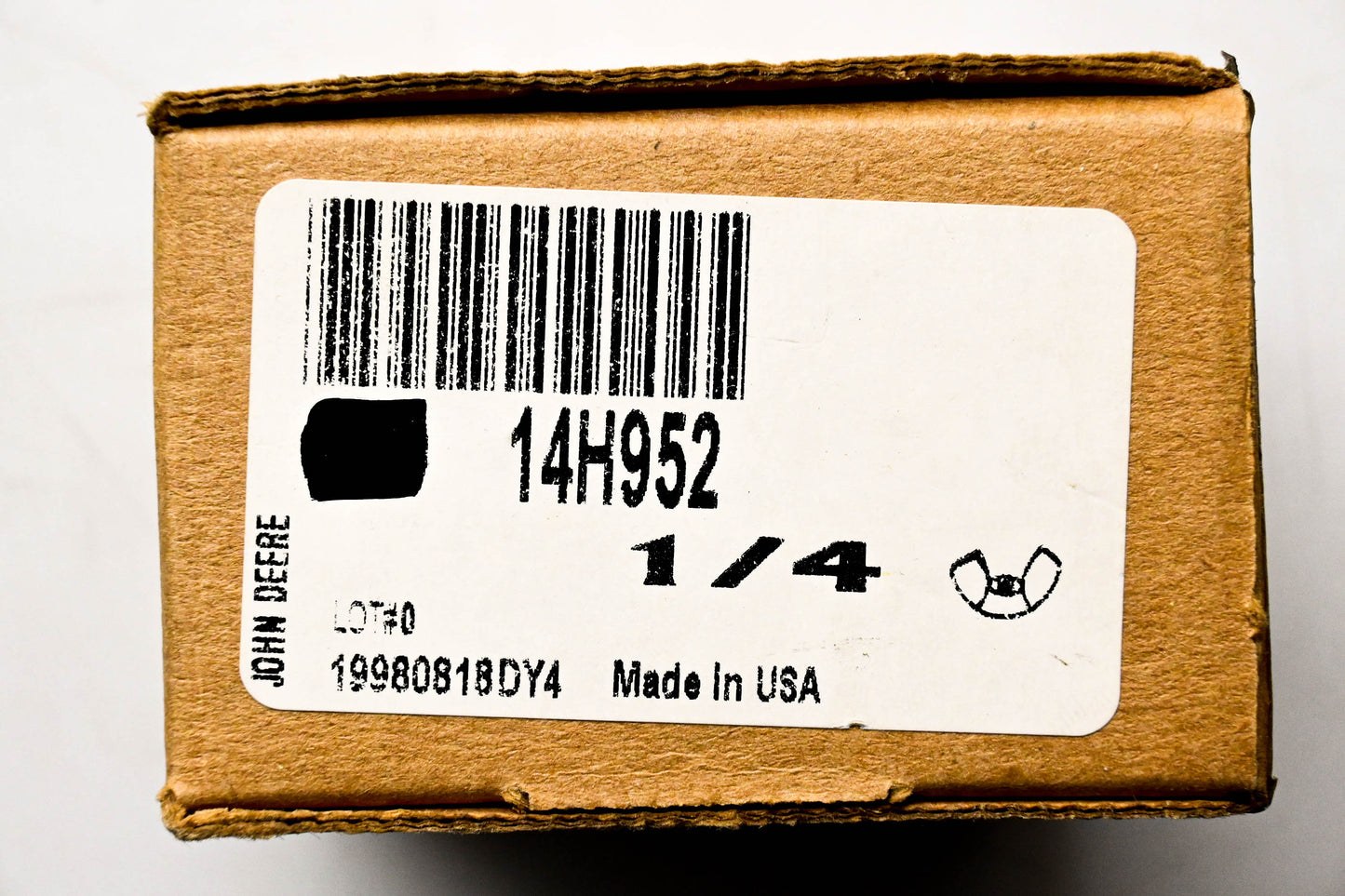 New OEM John Deere 14H952 Wing Nuts 1/4 Qty 2 NOS
