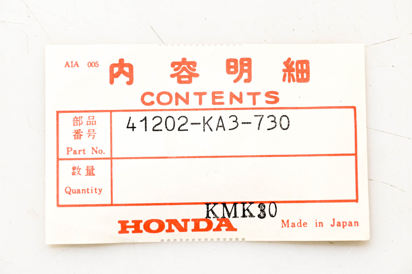 New OEM Honda 41202-KA3-730 Sprocket 49T NOS