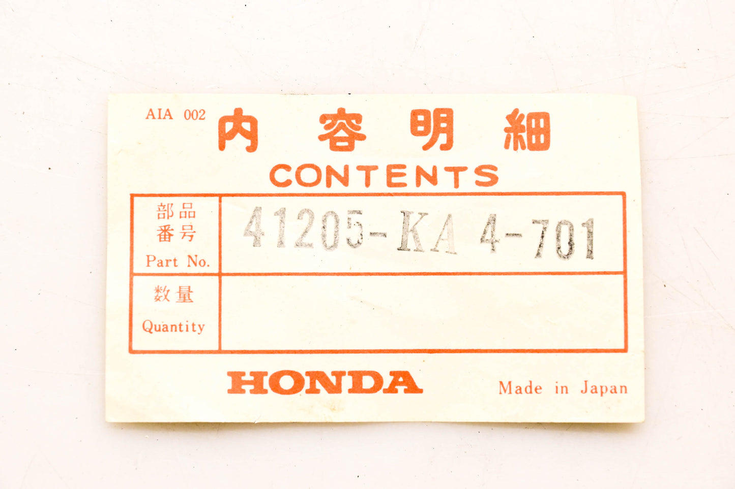 New OEM Honda 41205-KA4-701 Sprocket 54T NOS