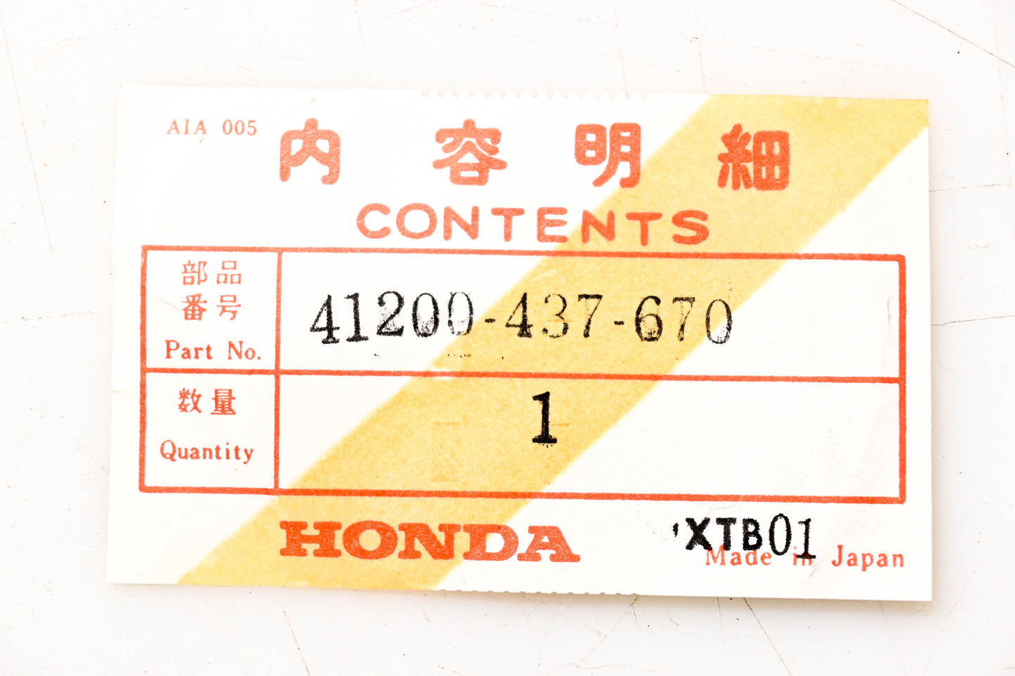 New OEM Honda 41200-437-670 Sprocket 56T NOS