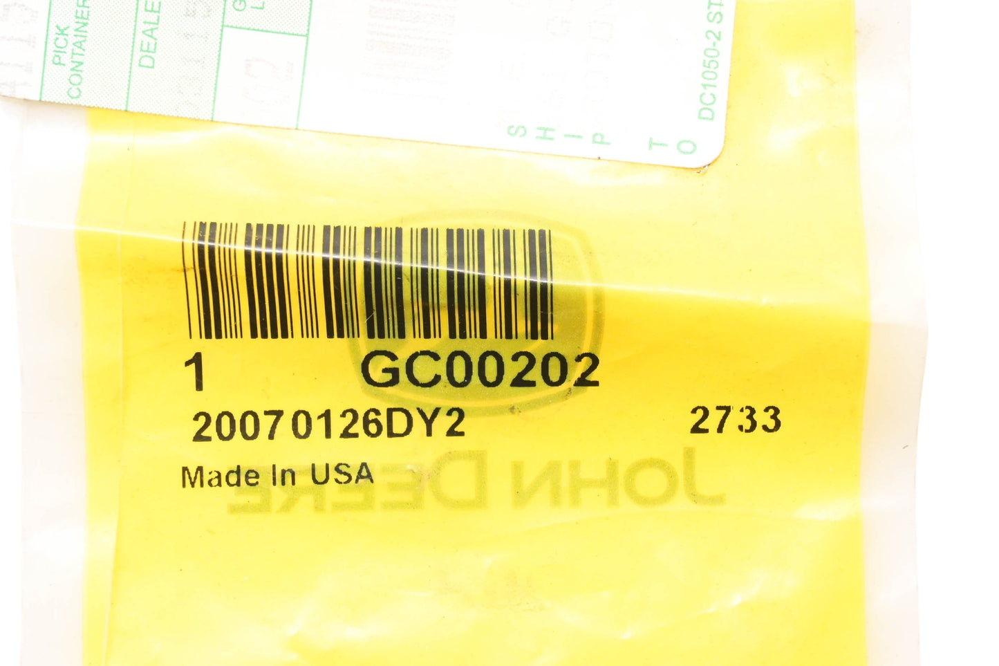 New OEM John Deere GC00202 Push Nut NOS
