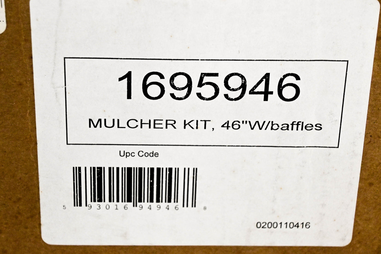 New OEM Briggs & Stratton 1695946 Mulcher Kit 46" & Baffles NOS