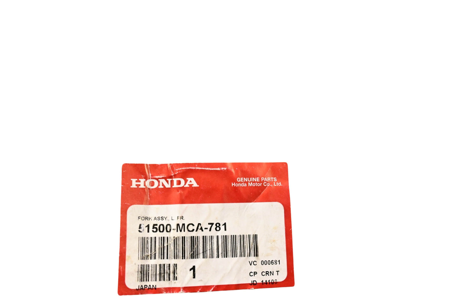 OEM Honda 51500-MCA-781 Fork