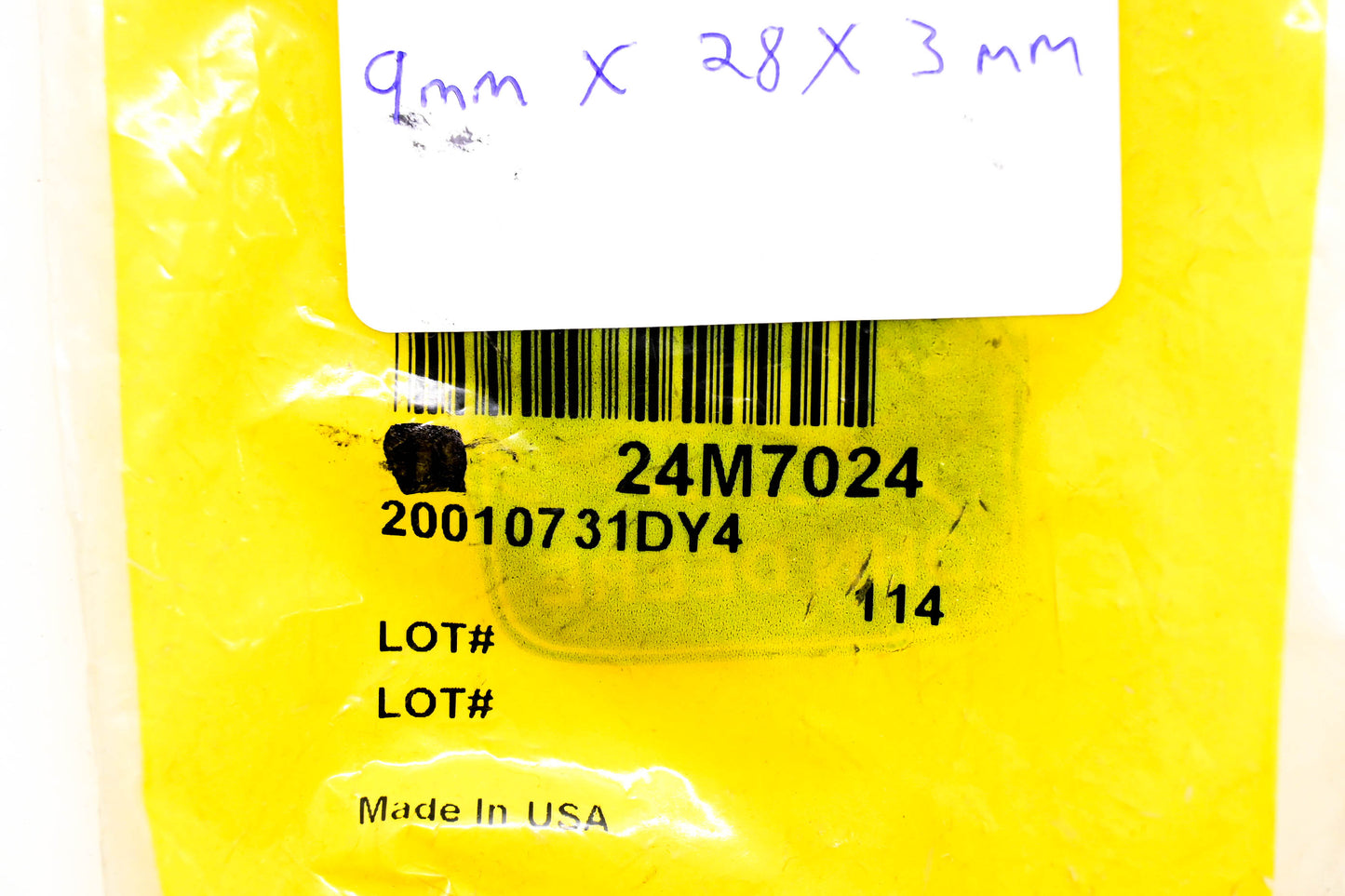 New OEM John Deere 24M7024 Washer NOS