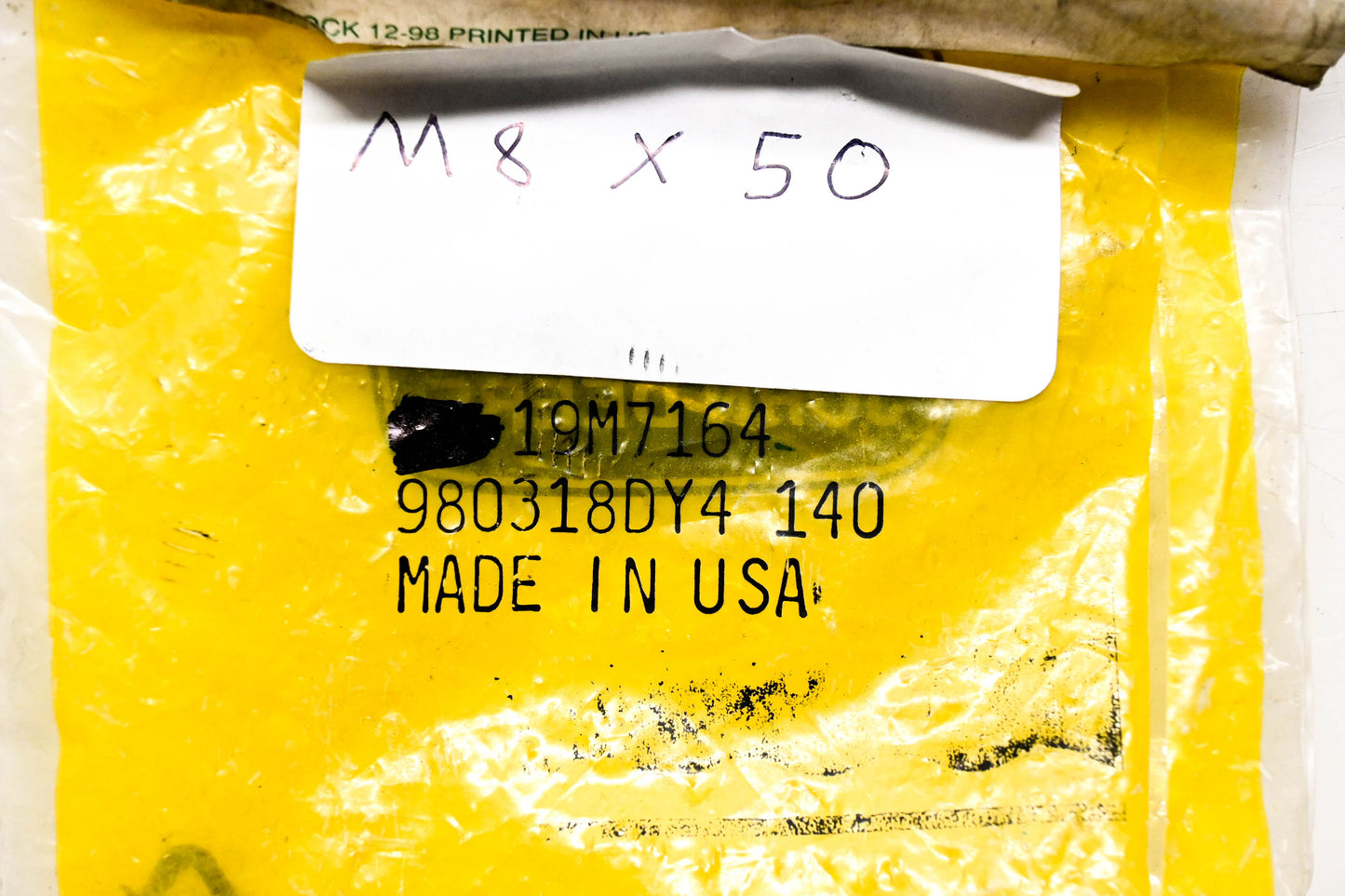 New OEM John Deere 19M7164 Cap Screw NOS