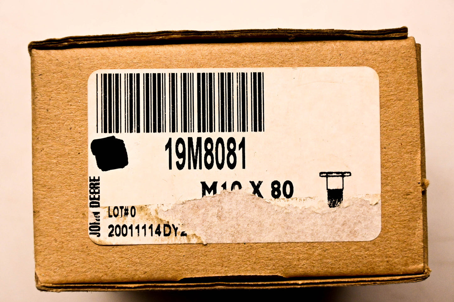 New OEM John Deere 19M8081 Cap Screw NOS