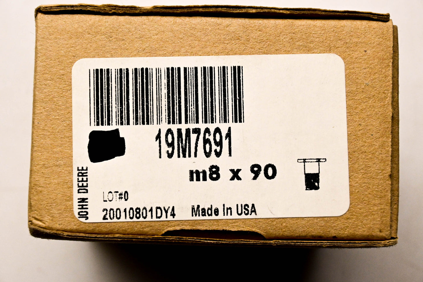 New OEM John Deere 19M7691 Cap Screw NOS