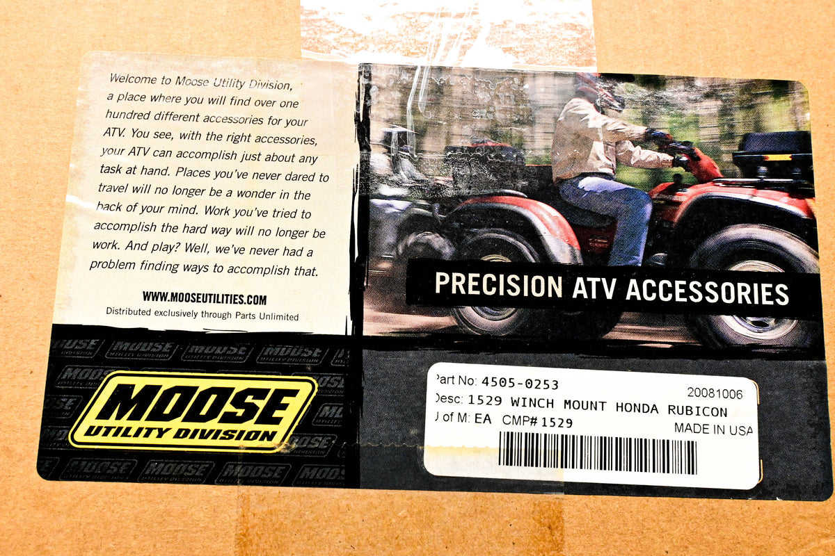 Moose Utility Division 4505-0253 Honda Rubicon Winch Mount Kit NOS