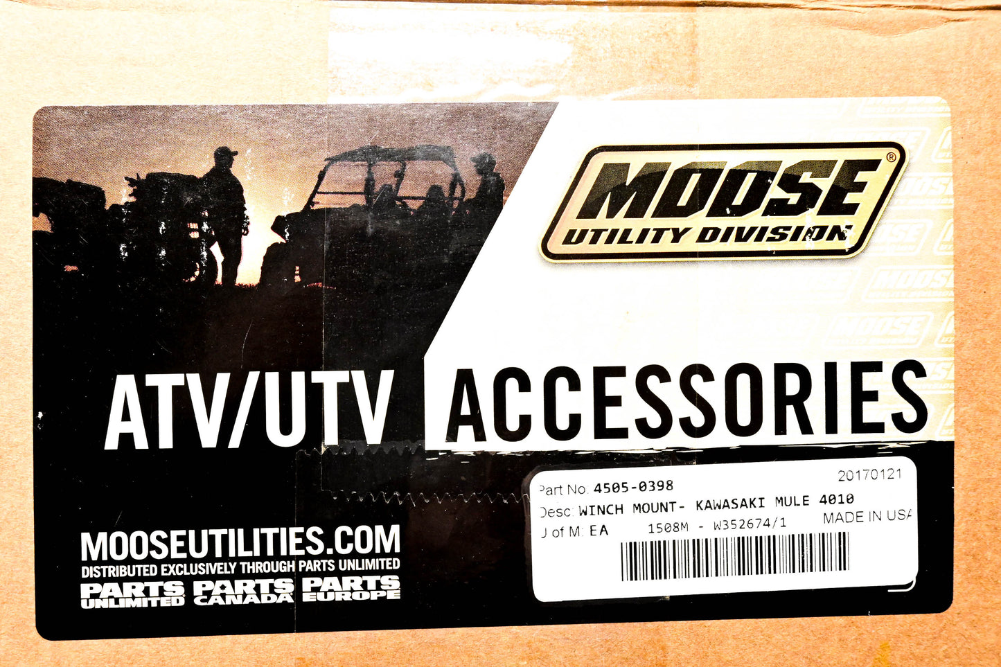 Moose Utility Division 4505-0398 Kawasaki Mule Winch Mount Kit NOS