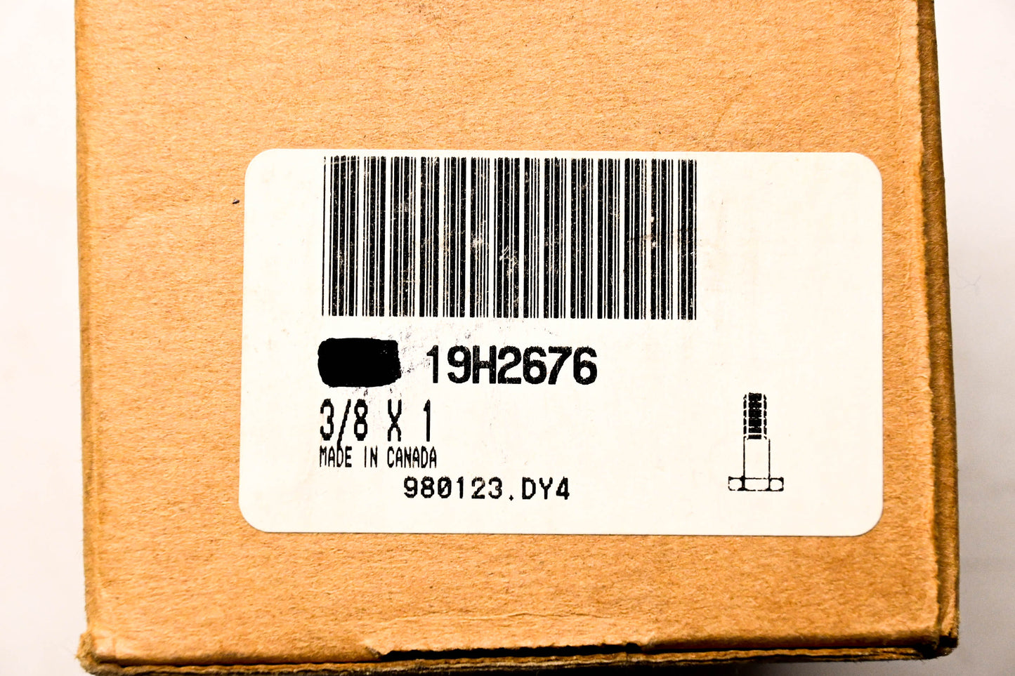 New OEM John Deere 19H2676 Cap Screw 3/8 x 1 NOS