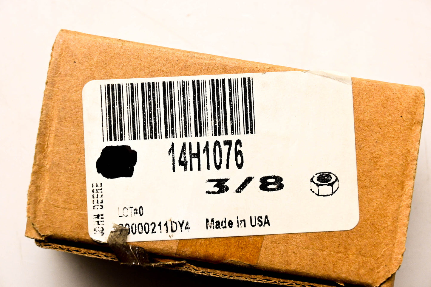 New OEM John Deere 14H1076 Nuts 3/8 Qty 2 NOS