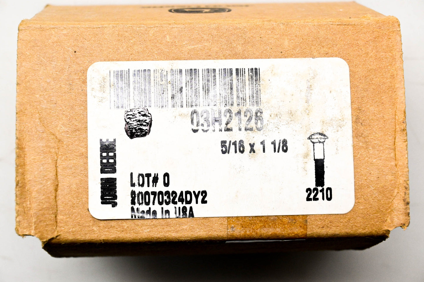 New OEM John Deere 03H2126 Bolt 5/16 x 1-1/8 NOS