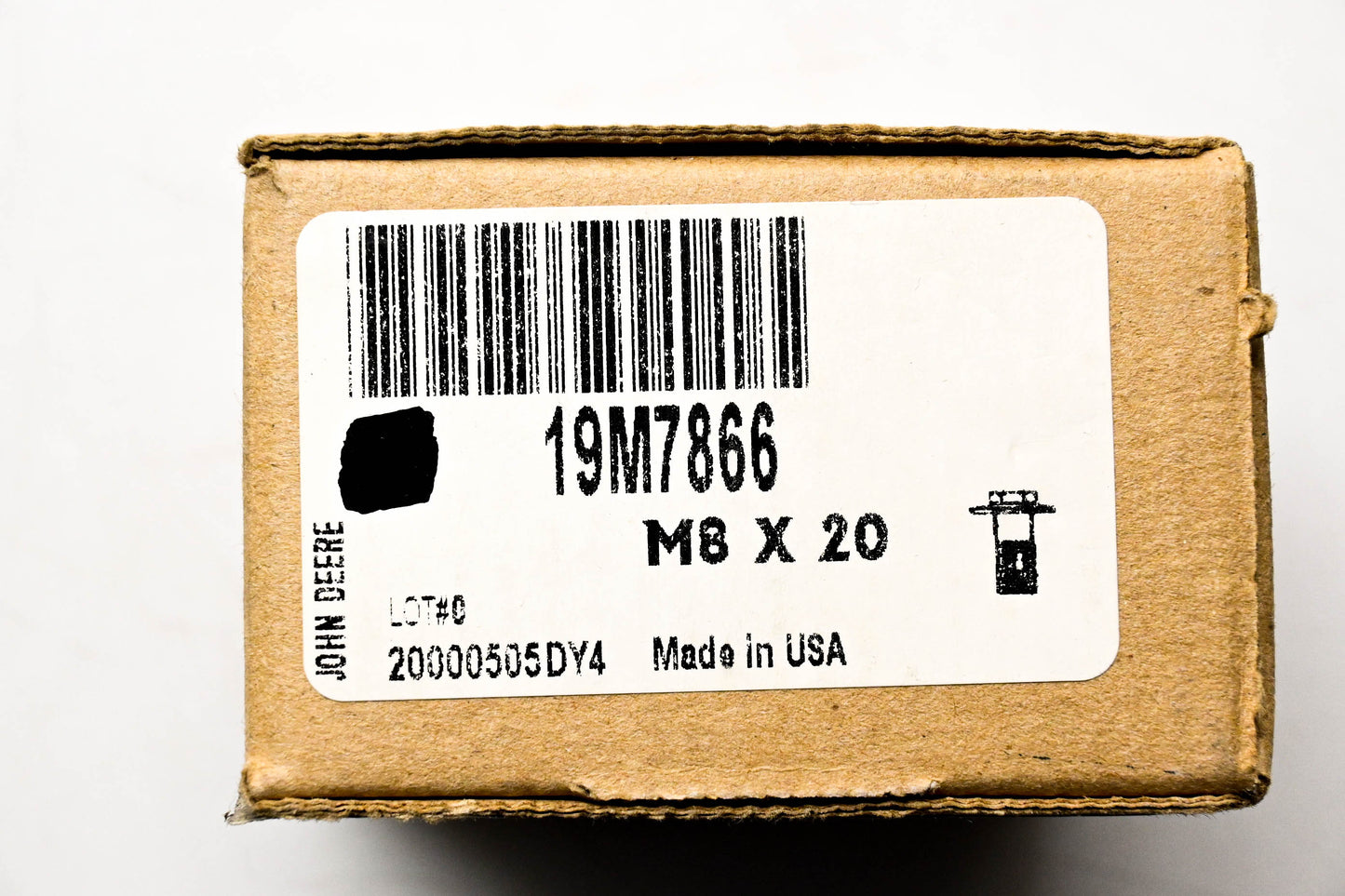 New OEM John Deere 19M7866 Screws M8 x 20 Qty 2 NOS