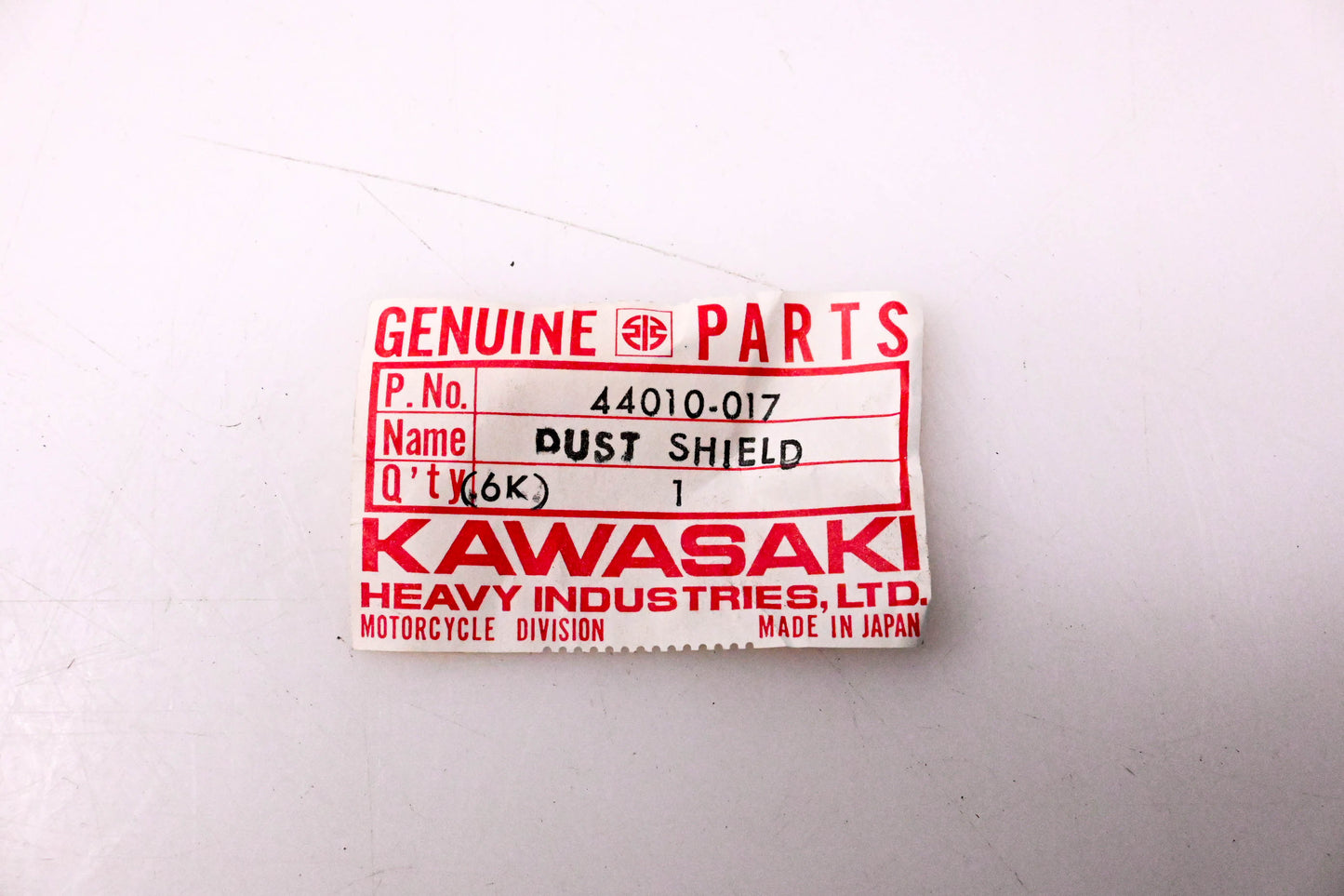 New OEM Kawasaki 44010-017 Dust Shield NOS