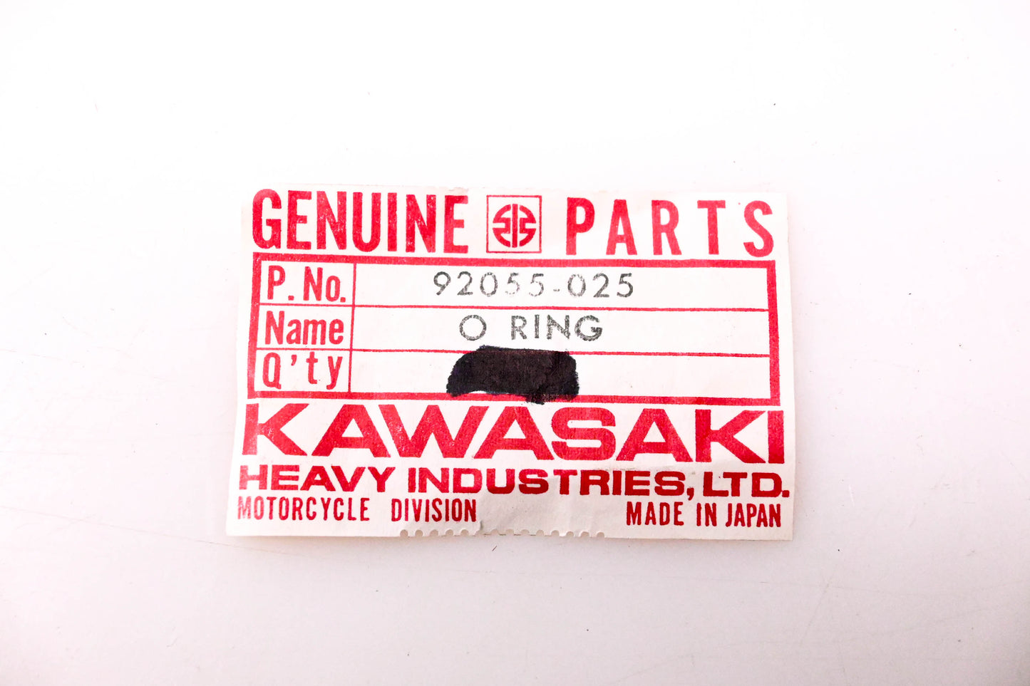 New OEM Kawasaki 92055-025 O-Rings Qty 2 NOS