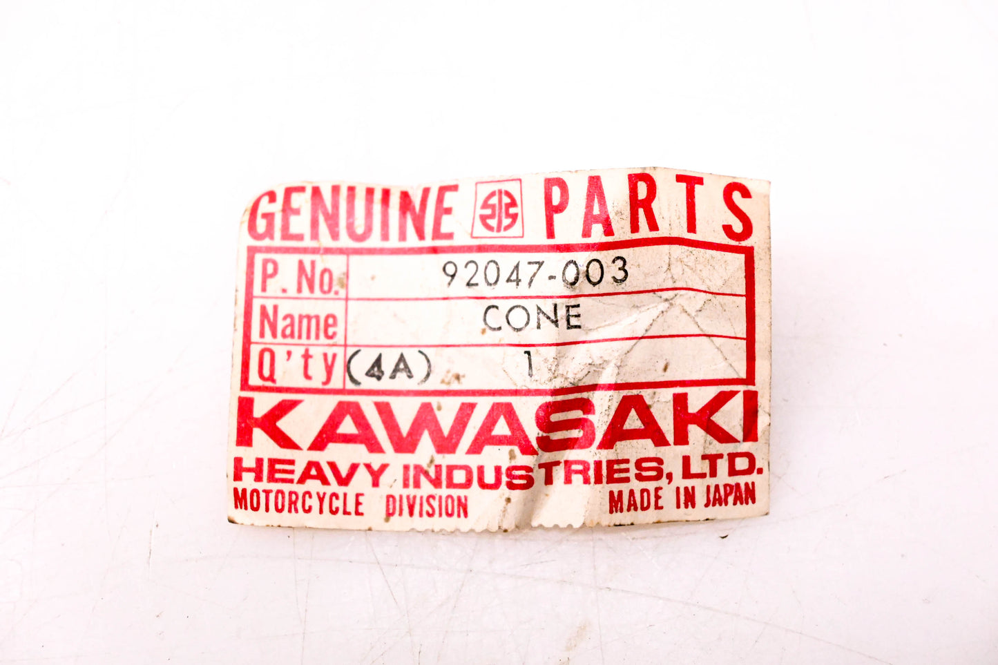 New OEM Kawasaki 92047-003 Steering Cone NOS