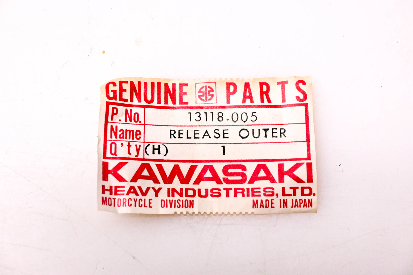 New OEM Kawasaki 13118-005 Outer Clutch Release NOS