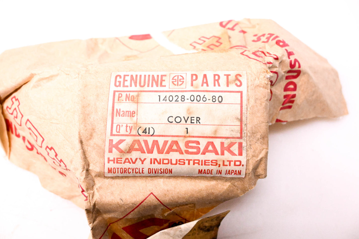 New OEM Kawasaki 14028-006-80 Clutch Adjusting Cover NOS