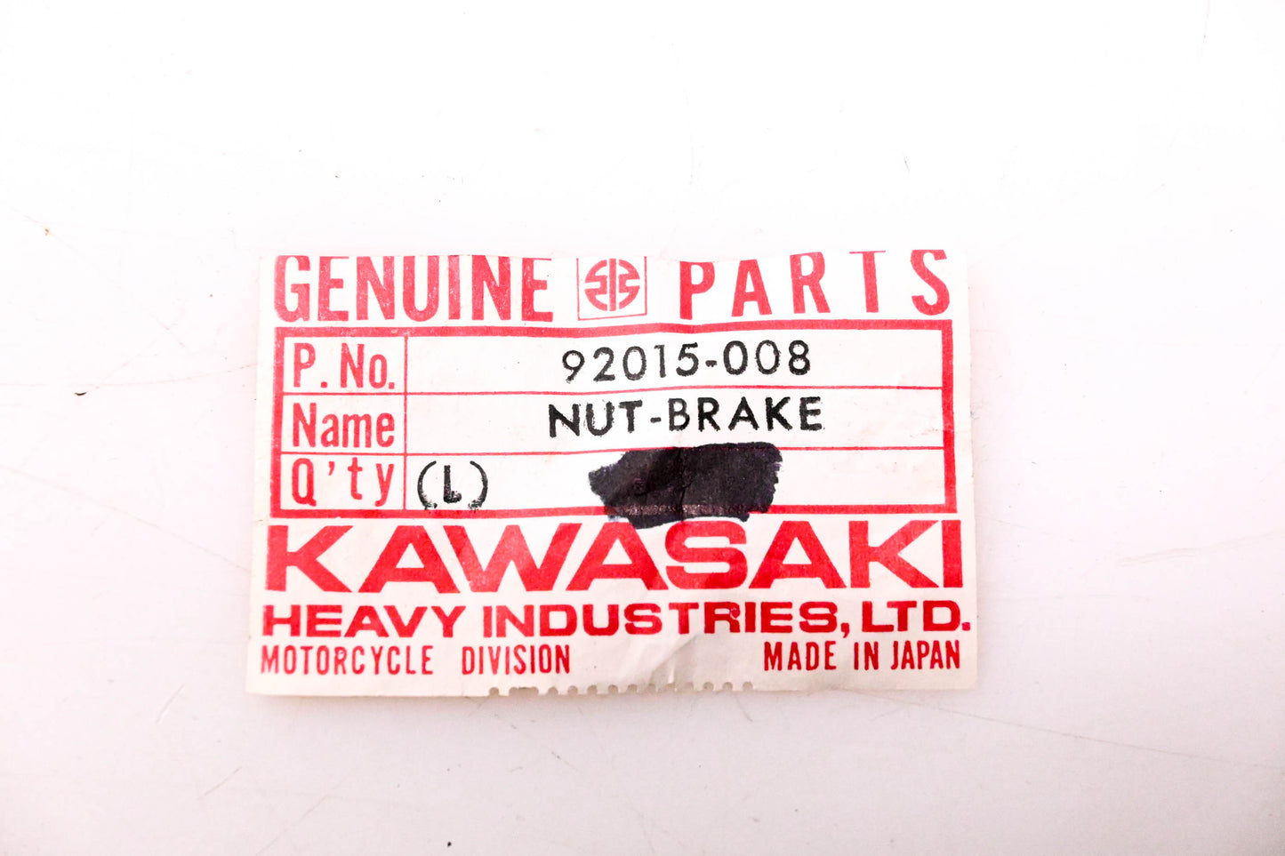 New OEM Kawasaki 92015-008 Brake Rod Adjusting Nut NOS