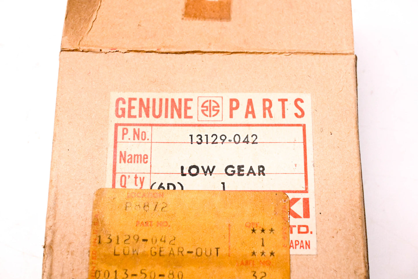 New OEM Kawasaki 13129-042 Output Shaft Low Gear NOS