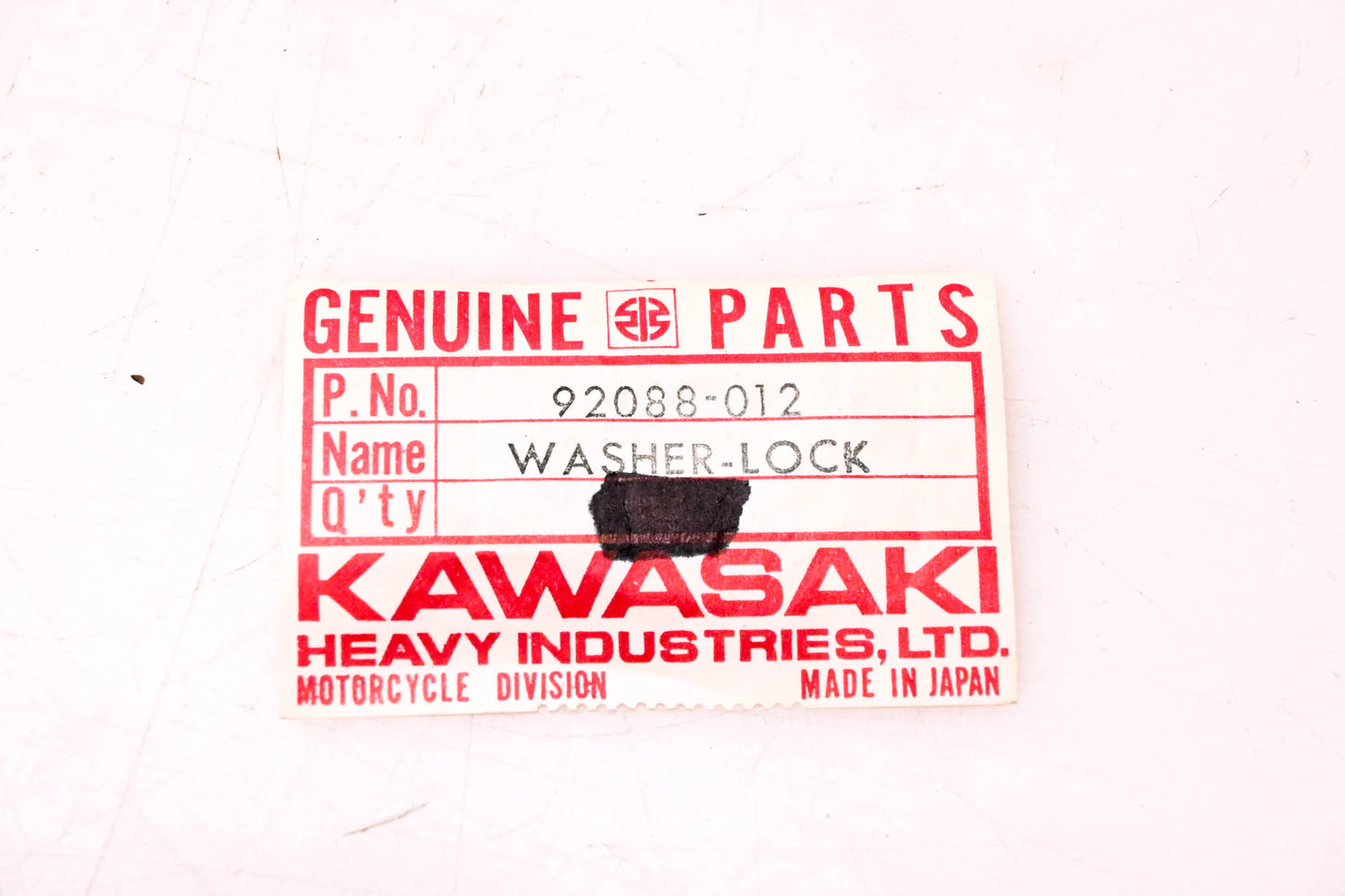 New OEM Kawasaki 92088-012 Lock Washer NOS