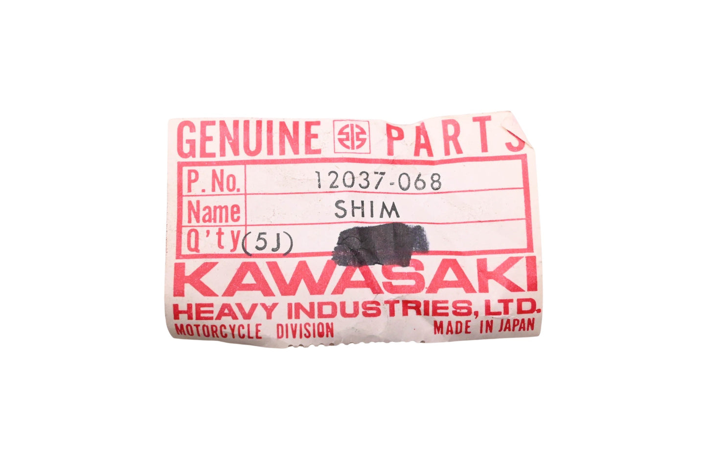 New OEM Kawasaki 12037-068 Valve Tappet Shim 3.05T NOS