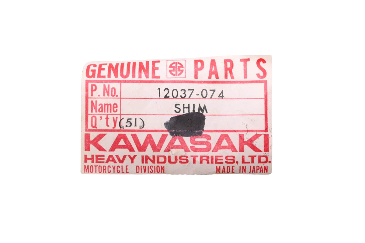 New OEM Kawasaki 12037-074 Valve Tappet Shim 3.35T NOS