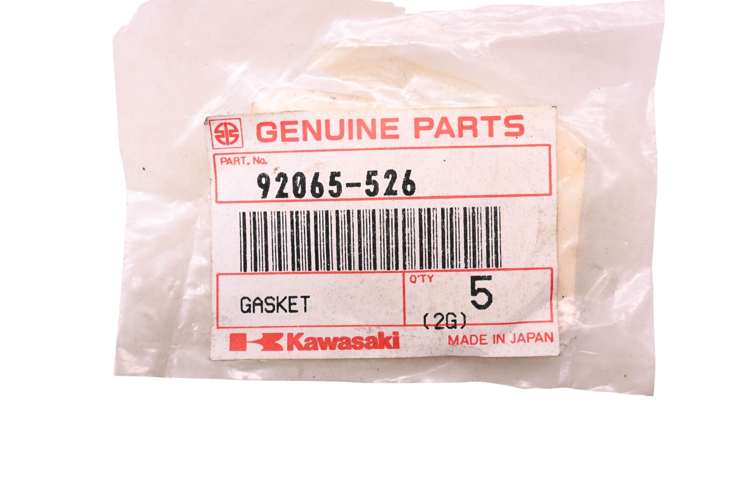 New OEM Kawasaki 92065-526 Gasket NOS