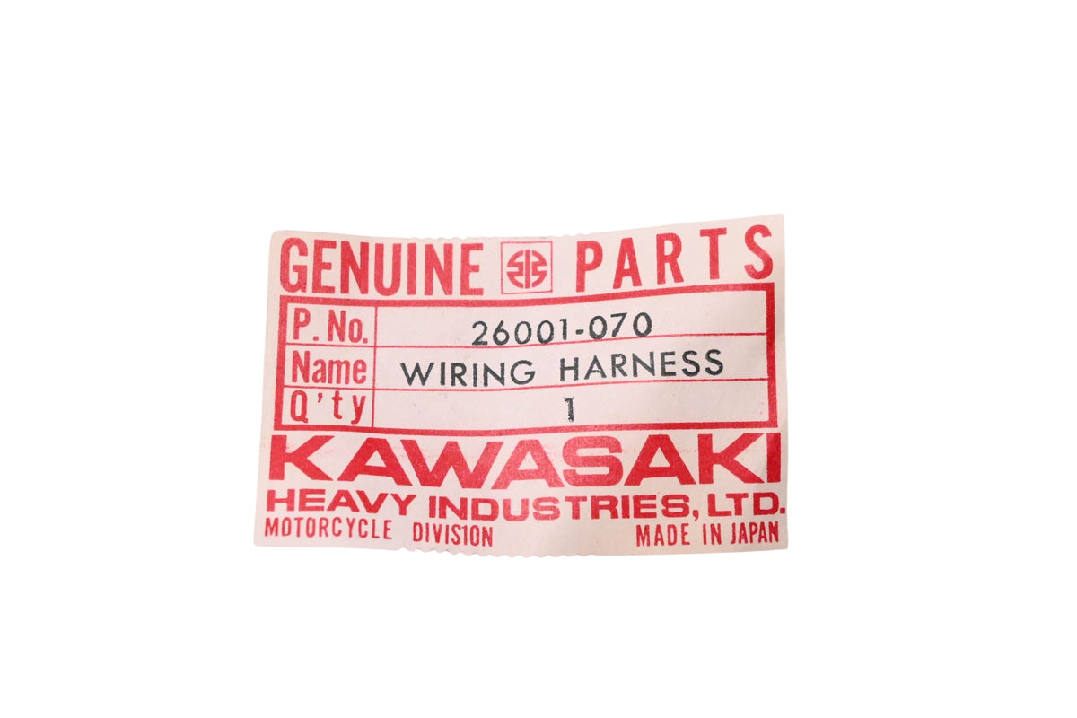 New OEM Kawasaki 26001-070 Wiring Harness NOS