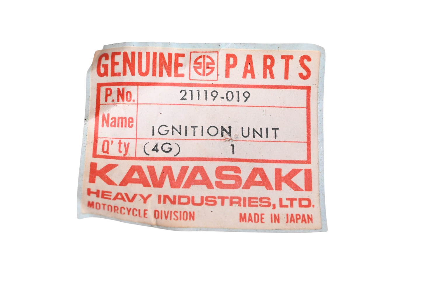 New OEM Kawasaki 21119-019 Ignition Unit NOS