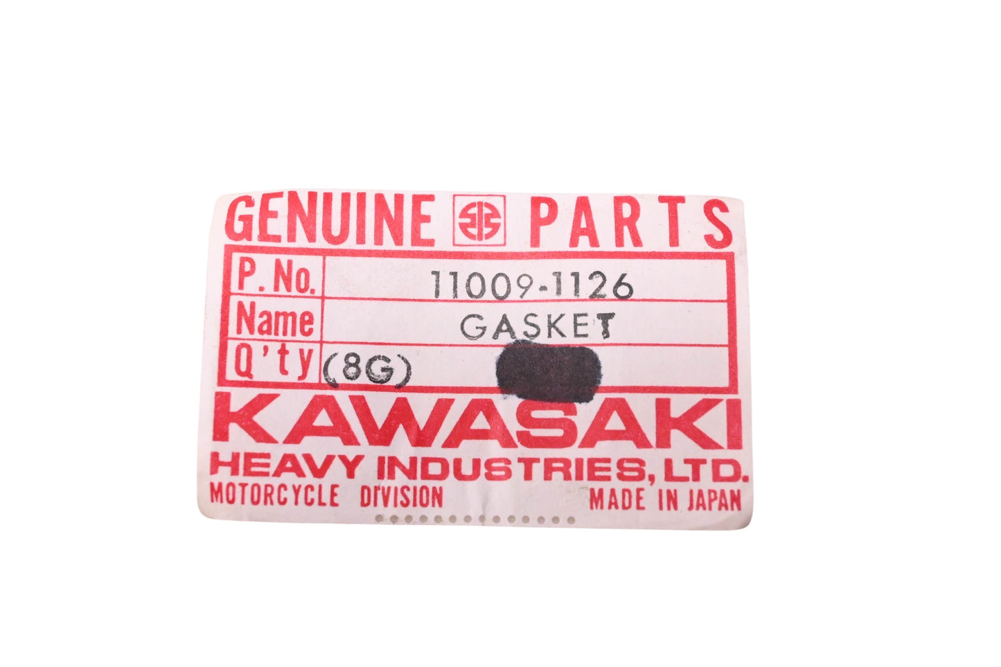 New OEM Kawasaki 11009-1126 Clutch Adjustment Gasket NOS