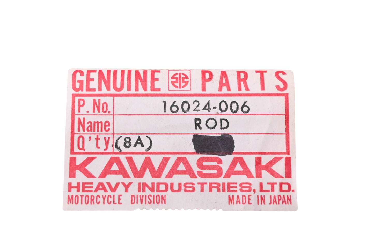 New OEM Kawasaki 16024-006 Throttle Rod NOS