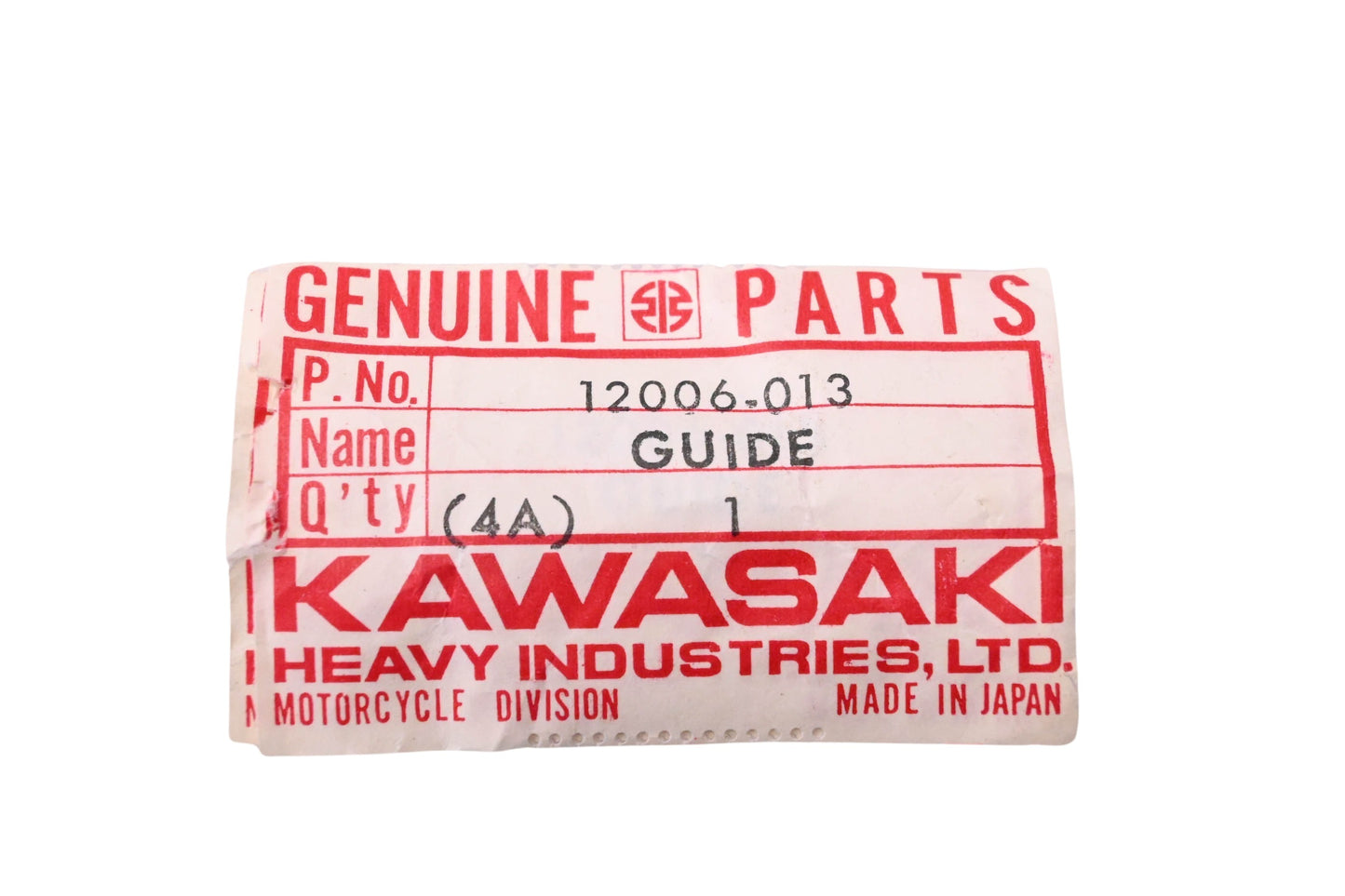 New OEM Kawasaki 12006-013 Exhaust Valve Guide NOS