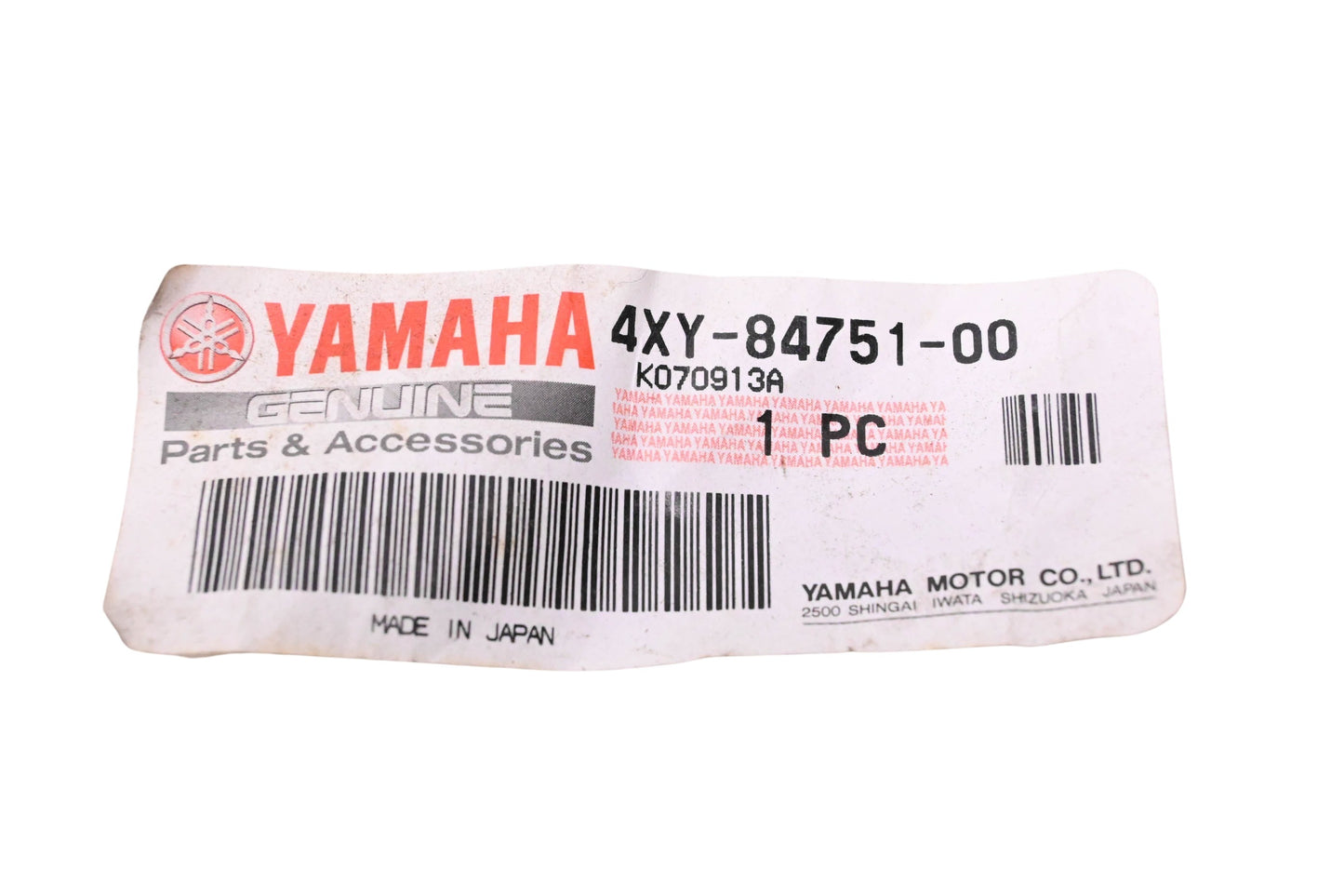 New OEM Yamaha 4XY-84751-00-00 License Plate Mount Bracket NOS