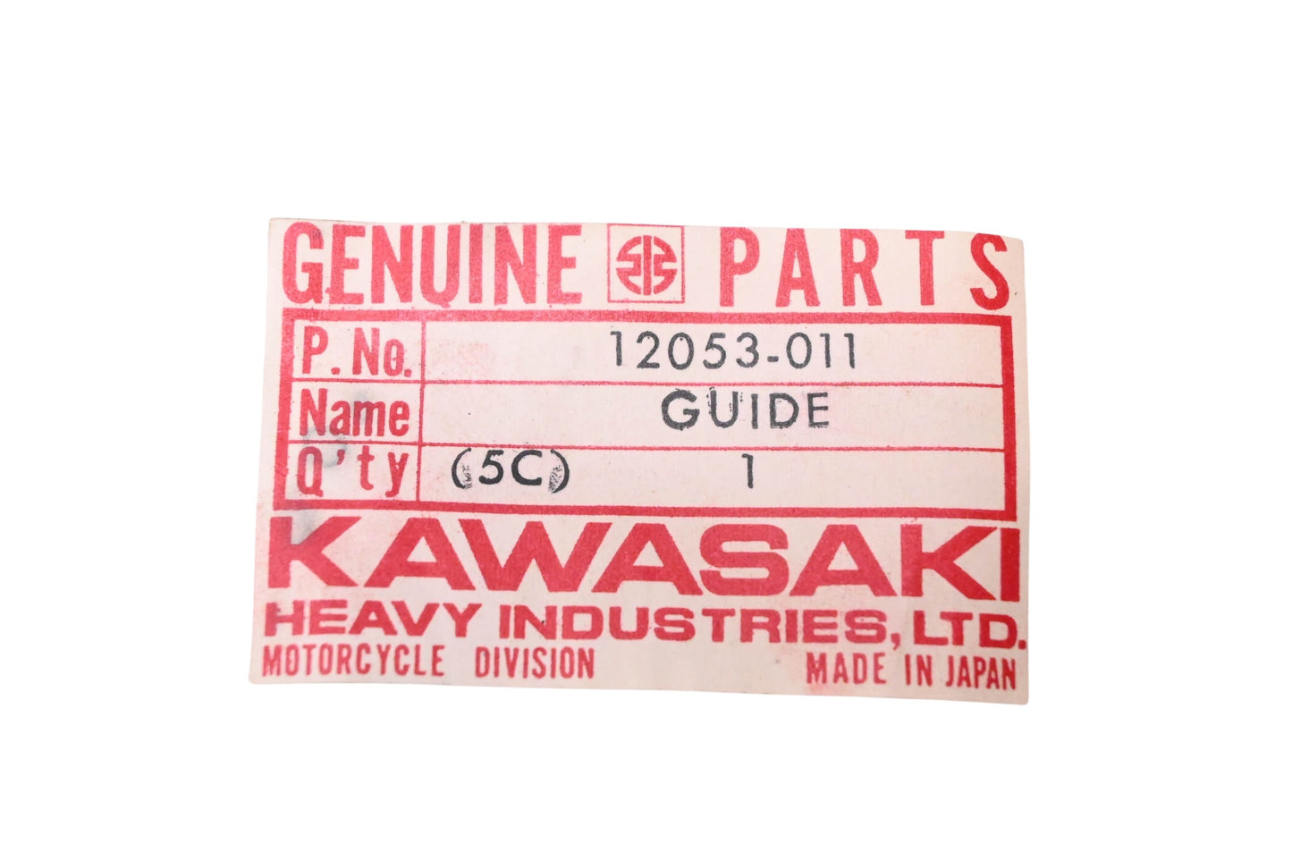 New OEM Kawasaki 12053-011 Primary Chain Guide NOS