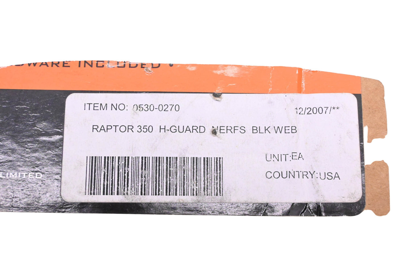 Moose Racing 0530-0270 Heel Guard Nerf Bar Kit & Black Webbing Raptor 350 NOS