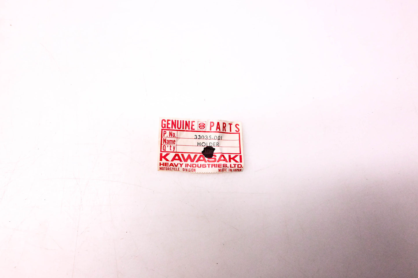 New OEM Kawasaki 33035-001 Dust Shield Holder NOS