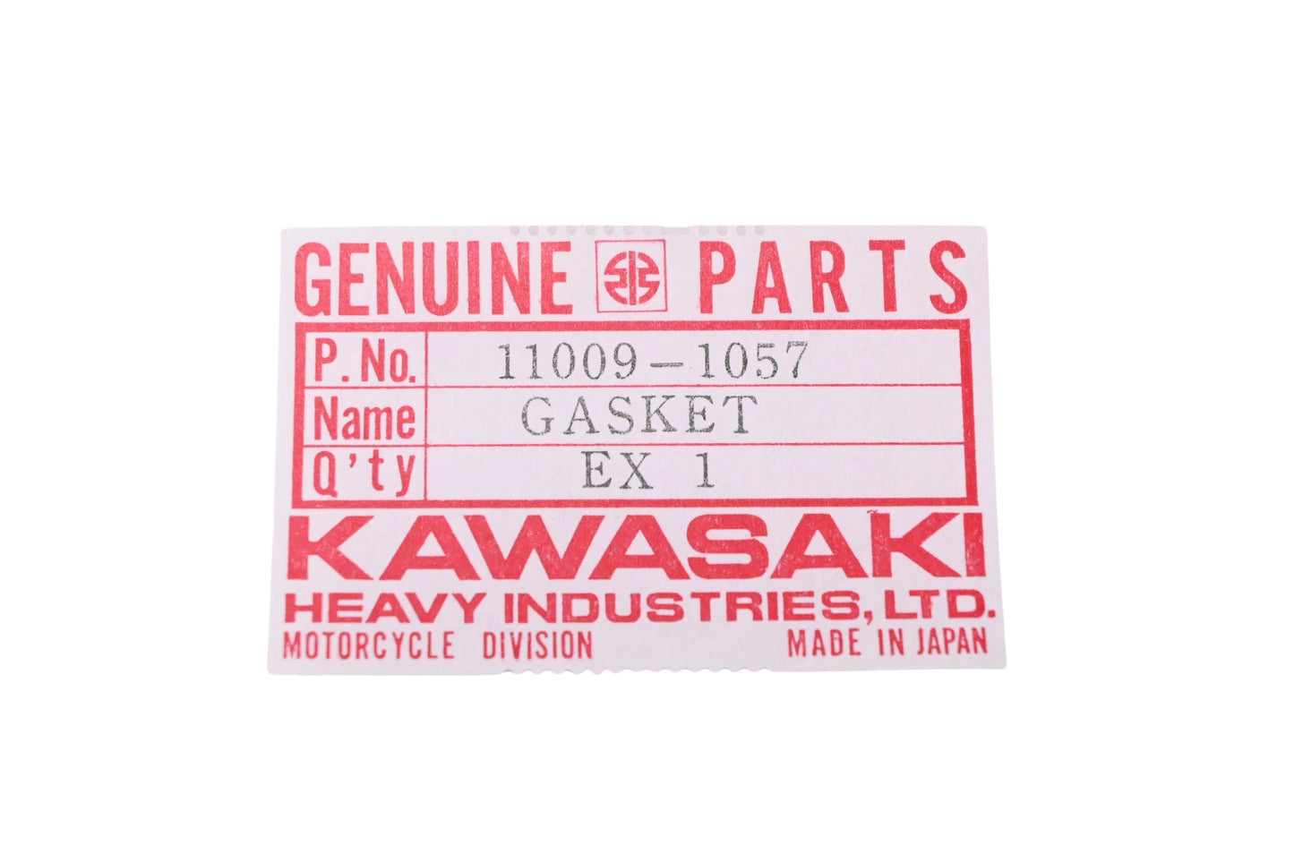 New OEM Kawasaki 11009-1057 Oil Pan Gasket NOS