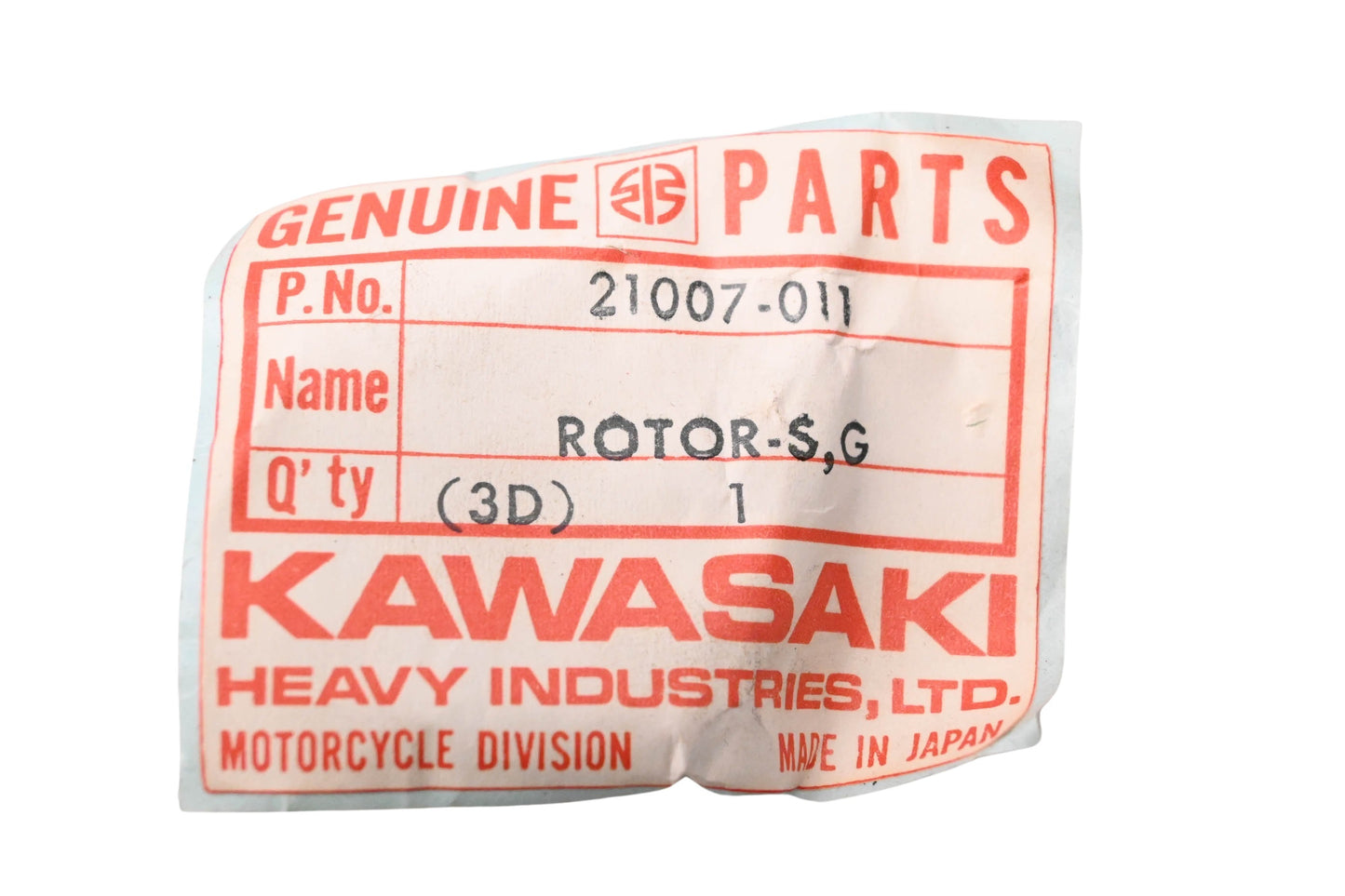 New OEM Kawasaki 21007-011 Ignition Rotor NOS
