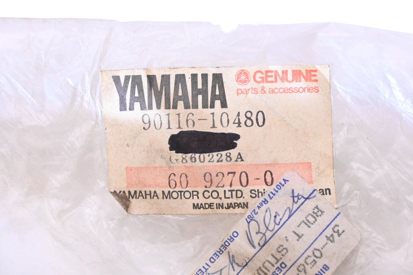 New OEM Yamaha 90116-10480-00 8" Stud Bolt NOS