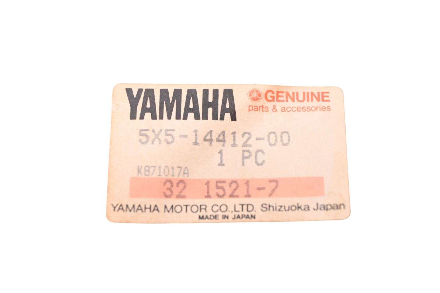 New OEM Yamaha 5X5-14412-00-00 Air Filter Housing Side Cover NOS
