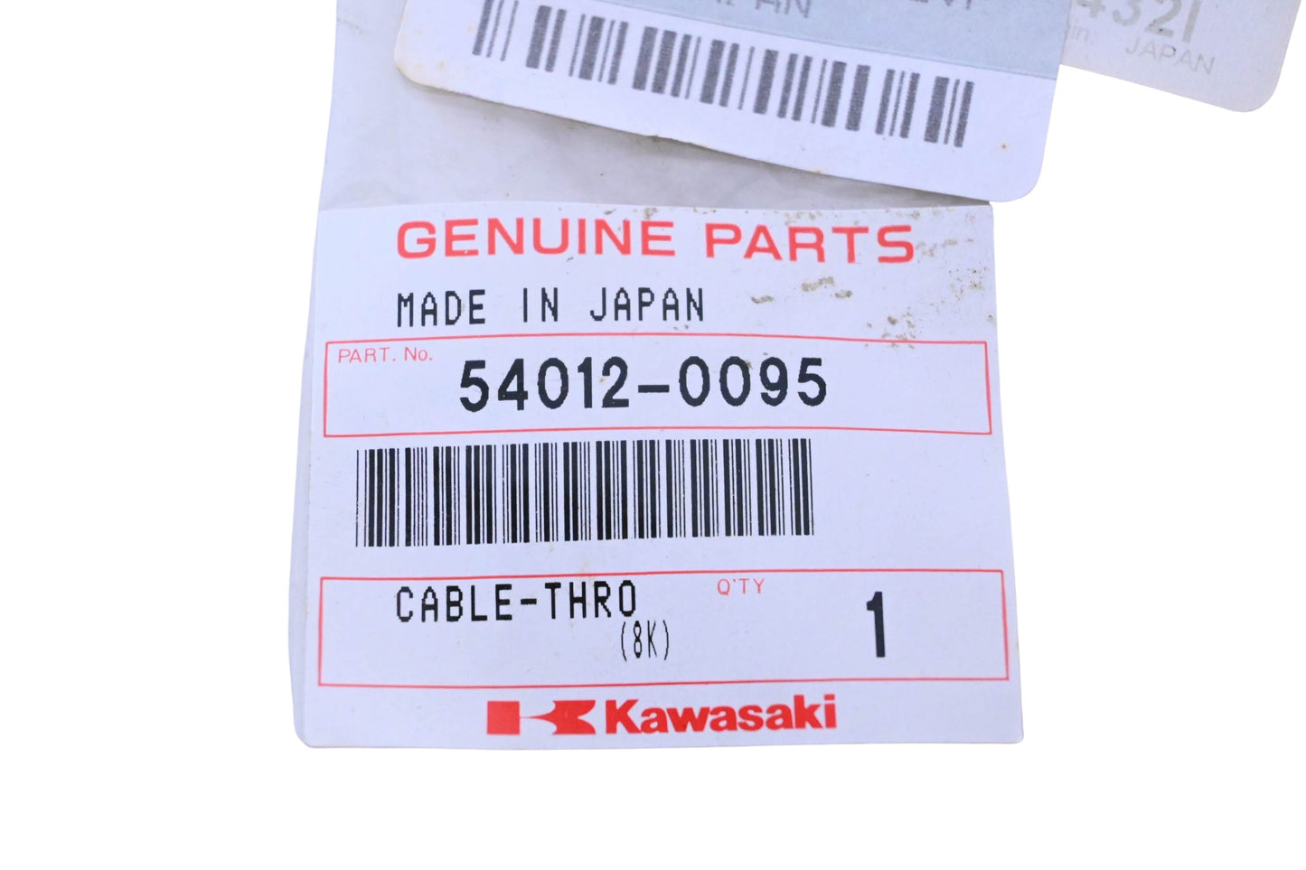 New OEM Kawasaki 54012-0095 Throttle Cable NOS