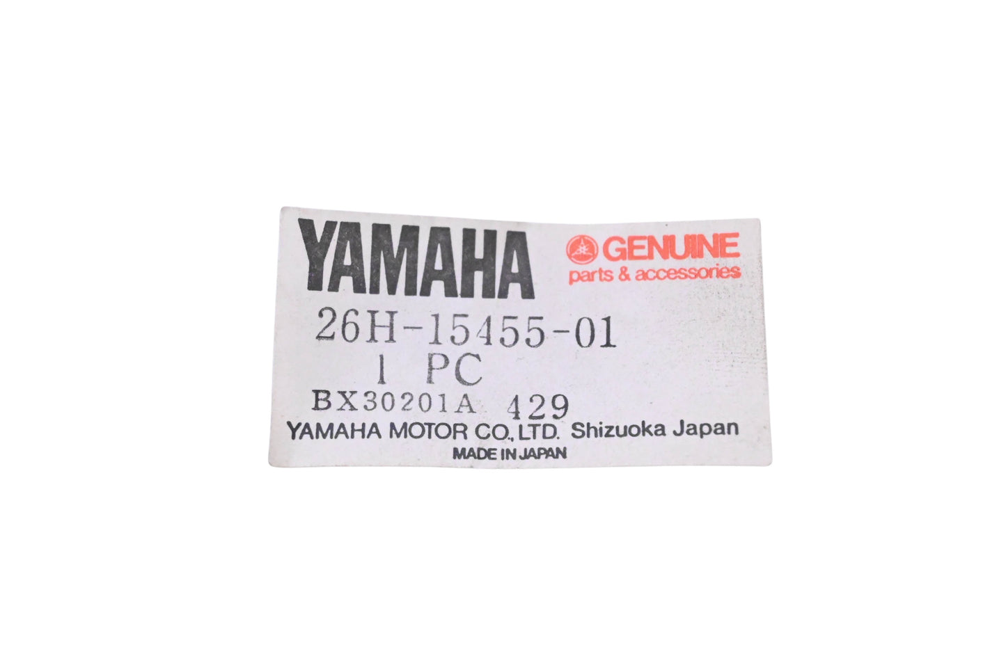 New OEM Yamaha 26H-15455-01-00 Rubber Crankcase Cover Gasket NOS