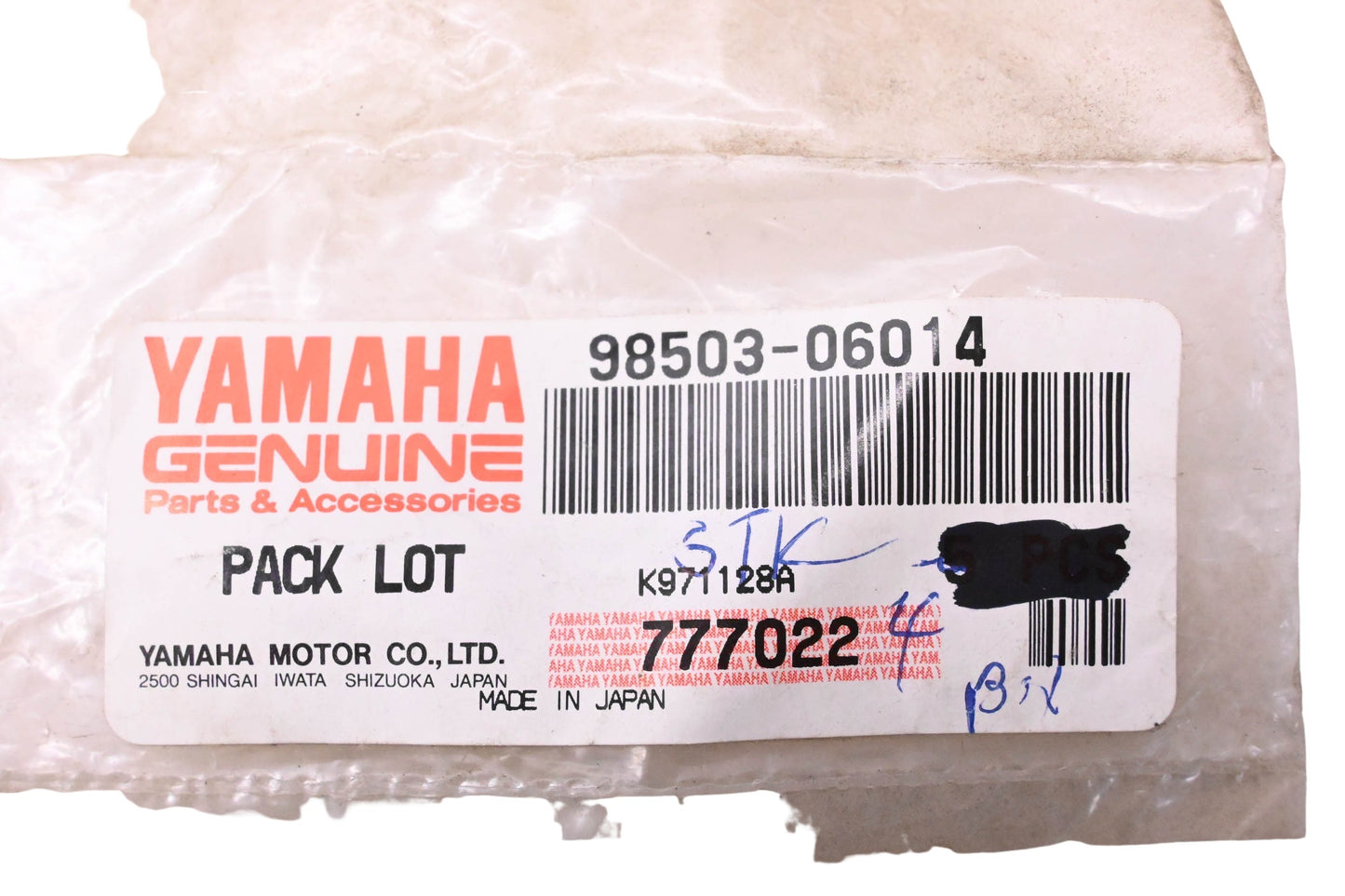 New OEM Yamaha 98503-06014-00 Pan Head Screw NOS